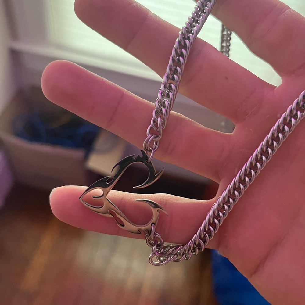 Silver Heart Pendant Necklace